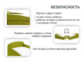 Кровать с ящиком Letmo оливковый (велюр) в Златоусте - zlatoust.magazinmebel.ru | фото - изображение 13