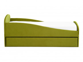 Кровать с ящиком Letmo оливковый (велюр) в Златоусте - zlatoust.magazinmebel.ru | фото - изображение 6