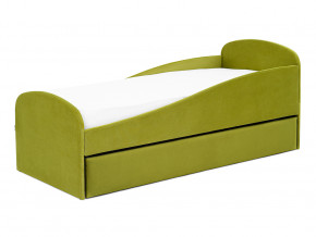 Кровать с ящиком Letmo оливковый (велюр) в Златоусте - zlatoust.magazinmebel.ru | фото - изображение 8