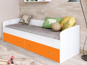 Кровать с выкатными ящиками Винтерберг, оранжевый в Златоусте - zlatoust.magazinmebel.ru | фото