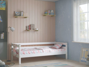 Кровать с задней защитой Соня Вариант 2 белая в Златоусте - zlatoust.magazinmebel.ru | фото