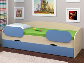 Кровать Соня 2 дуб молочный-голубой в Златоусте - zlatoust.magazinmebel.ru | фото - изображение 2