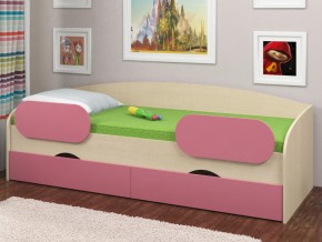 Кровать Соня 2 дуб молочный-розовый в Златоусте - zlatoust.magazinmebel.ru | фото - изображение 2