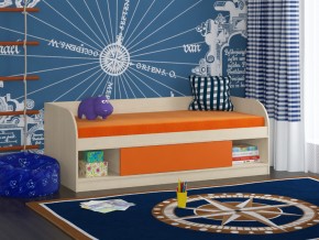Кровать Соня 4 дуб молочный-оранжевый в Златоусте - zlatoust.magazinmebel.ru | фото - изображение 1