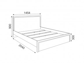 Кровать стандарт с настилом 1400 Беатрис модуль 16 Орех гепланкт в Златоусте - zlatoust.magazinmebel.ru | фото - изображение 2