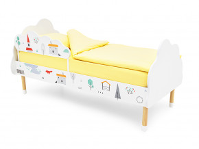 Кровать Stumpa Облако с бортиком рисунок Шале в Златоусте - zlatoust.magazinmebel.ru | фото