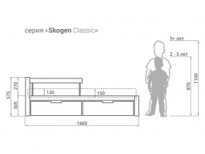 Кровать Svogen classic с ящиками и бортиком графит в Златоусте - zlatoust.magazinmebel.ru | фото - изображение 2
