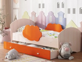 Кровать Тучка с ящиком дуб-оранж в Златоусте - zlatoust.magazinmebel.ru | фото - изображение 1