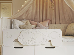 Кровать Юниор-4 800х1800 Шарли Белый в Златоусте - zlatoust.magazinmebel.ru | фото - изображение 2