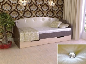 Кровать Юниор Тип 2 Венге/дуб молочный 800х1600 в Златоусте - zlatoust.magazinmebel.ru | фото