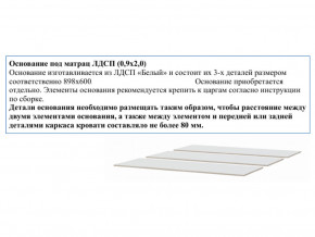 Основание из ЛДСП 0,9х2,0м в Златоусте - zlatoust.magazinmebel.ru | фото