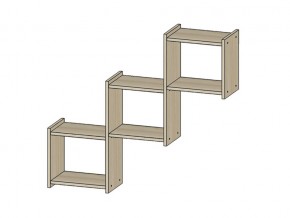 Полка Квадро ясень шимо светлый в Златоусте - zlatoust.magazinmebel.ru | фото