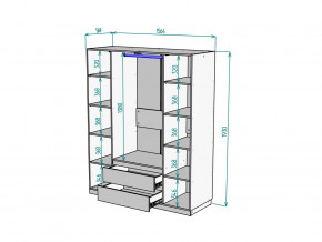 Шкаф Malta light H302 Белый в Златоусте - zlatoust.magazinmebel.ru | фото - изображение 2