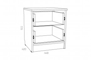 Тумба прикроватная Оливия НМ 040.37 Х в Златоусте - zlatoust.magazinmebel.ru | фото - изображение 2