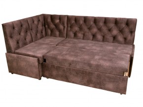 Угловой диван Призма со стяжкми коричневый со спальным местом в Златоусте - zlatoust.magazinmebel.ru | фото - изображение 4
